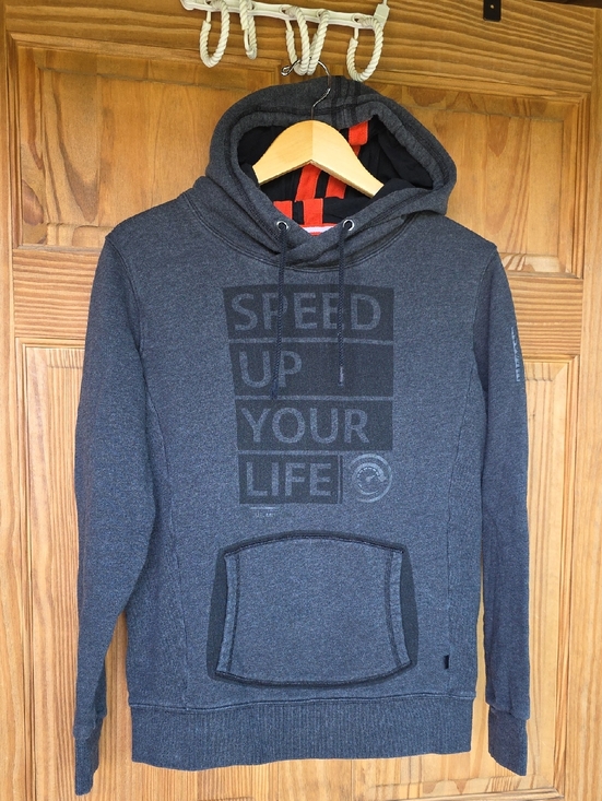 Men's Dark Gray Mini Cooper 'Speed Up Your Life' Graphic Pullover Hoodie Medium